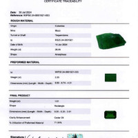 1.62 Ct. Emerald from Colombia - Muzo Scan Report